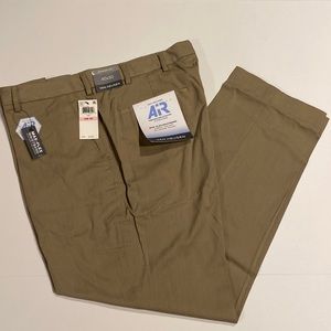 Van Heusen SZ 40 x 30 AR Cooling Straight Fit Flat Front Dress Pants New D24